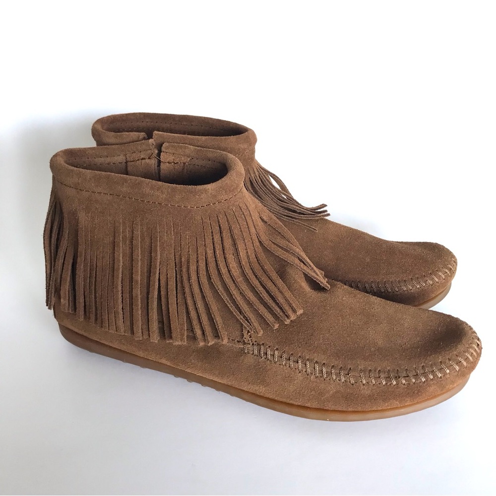 Minnetonka Boho Suede Moccasins (8.5)